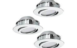Pineda Spotlight 3-Pack LED 3000K 3x4,9W Krom