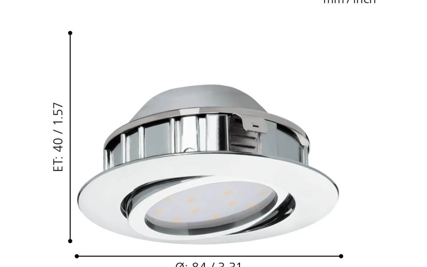 Pineda Spotlight 3-Pack LED 3000K 3x5,5W Krom