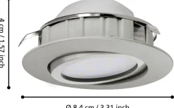 Pineda Spotlight 3-Pack LED 3000K 3x4,9W Nickel