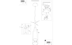 Pinto Fönsterlampa 11cm Smoke