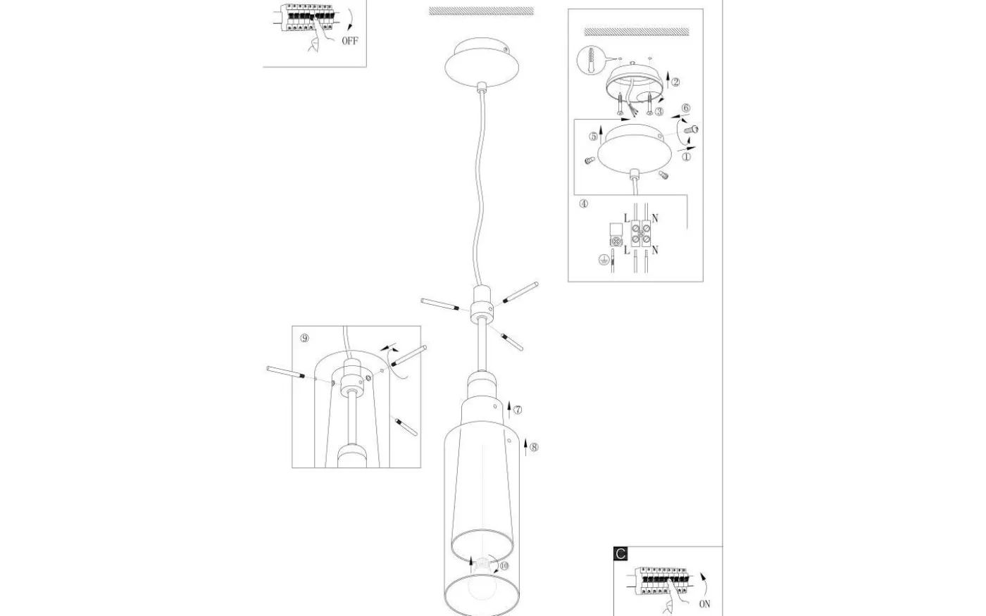 Pinto Fönsterlampa 11cm Smoke