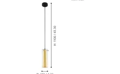 Pinto Gold Fönsterlampa 11cm Guld