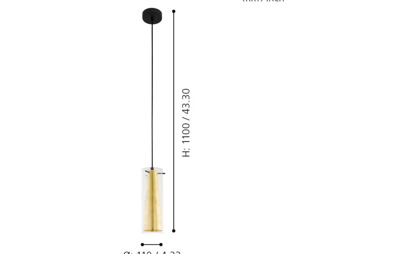 Pinto Gold Fönsterlampa 11cm Guld