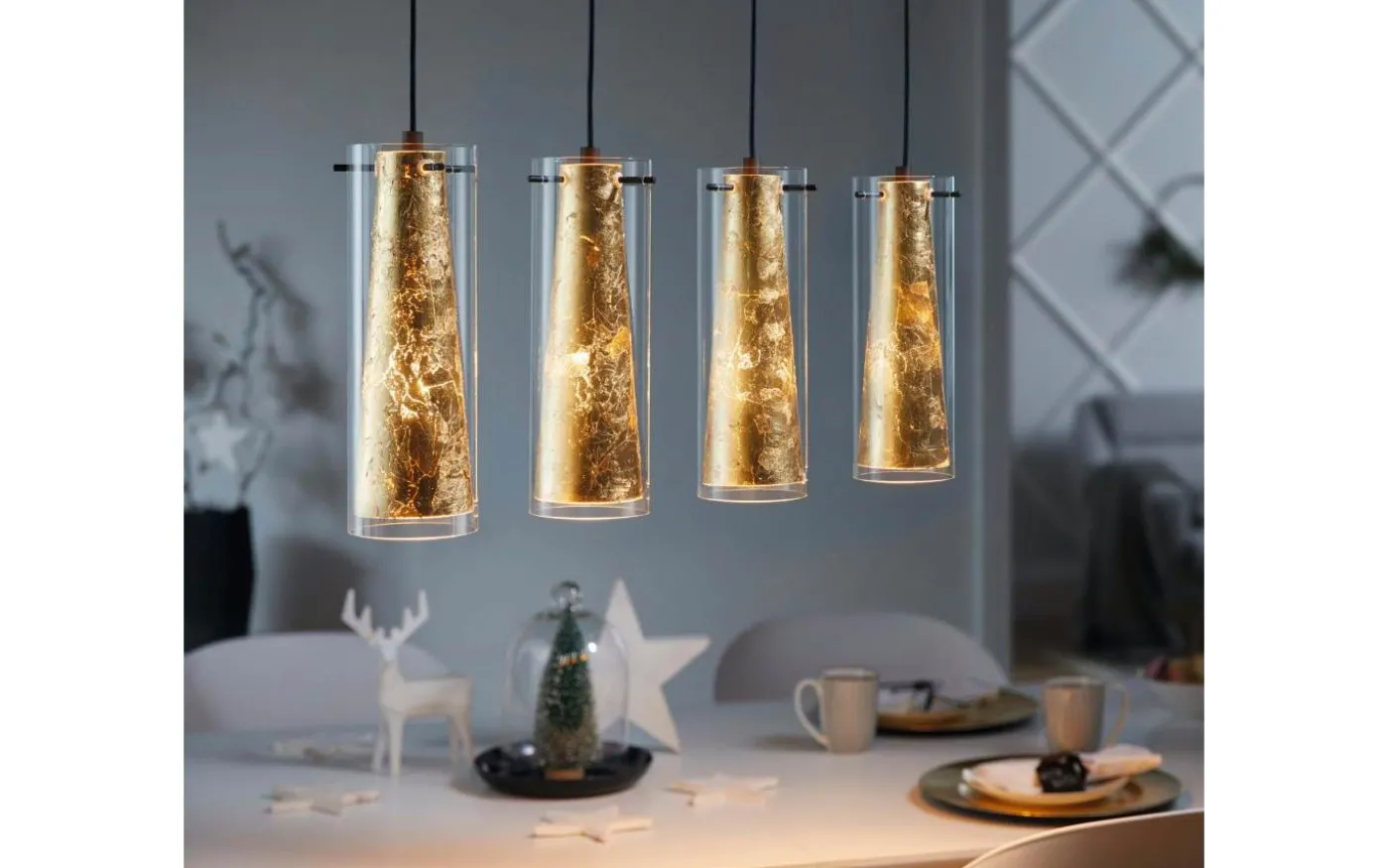 Pinto Gold Taklampa 91cm Guld