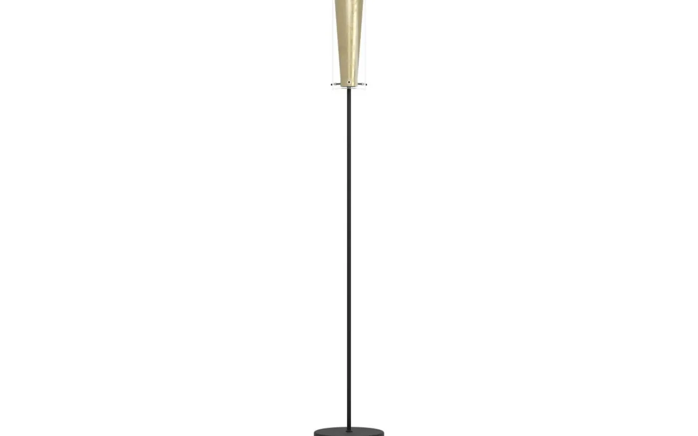 Pinto Golvlampa 147cm Svart/Guld