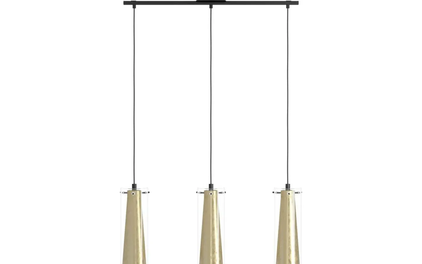 Pinto Taklampa 73cm Bladguld