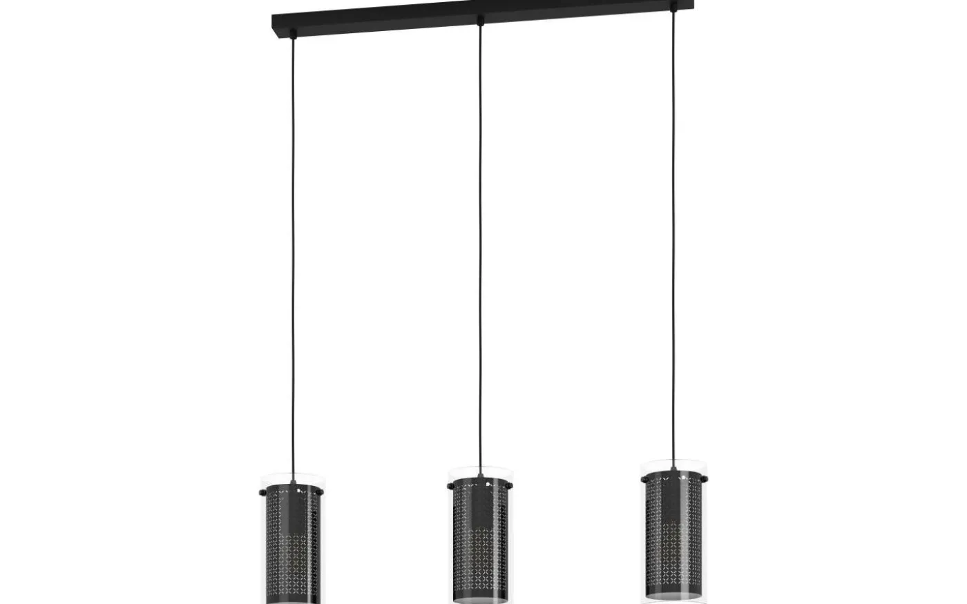 Pinto Textil 1 Taklampa 82cm Svart