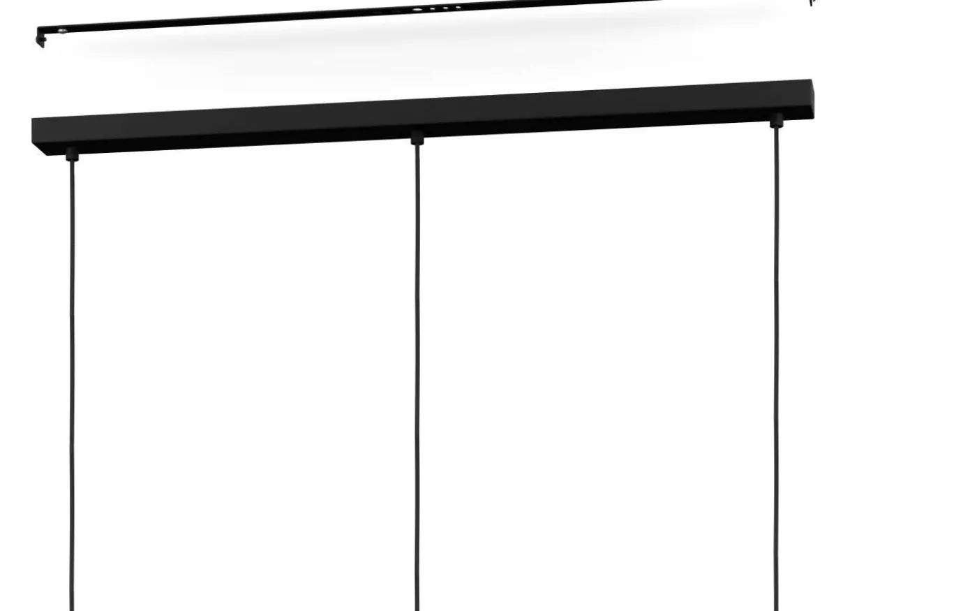 Pinto Textil 1 Taklampa 82cm Svart