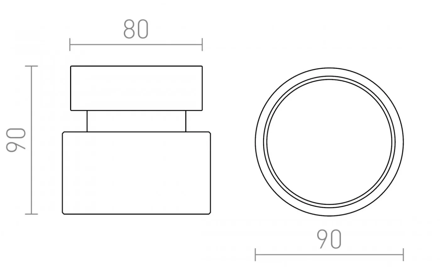 Pixie Takspotlight Svart/Krom GX53