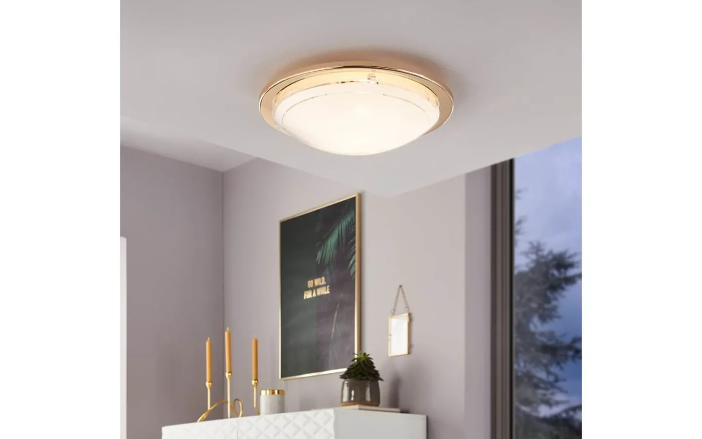 Planet Plafond 29cm Guld