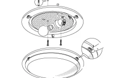 Planet Plafond 29cm Guld