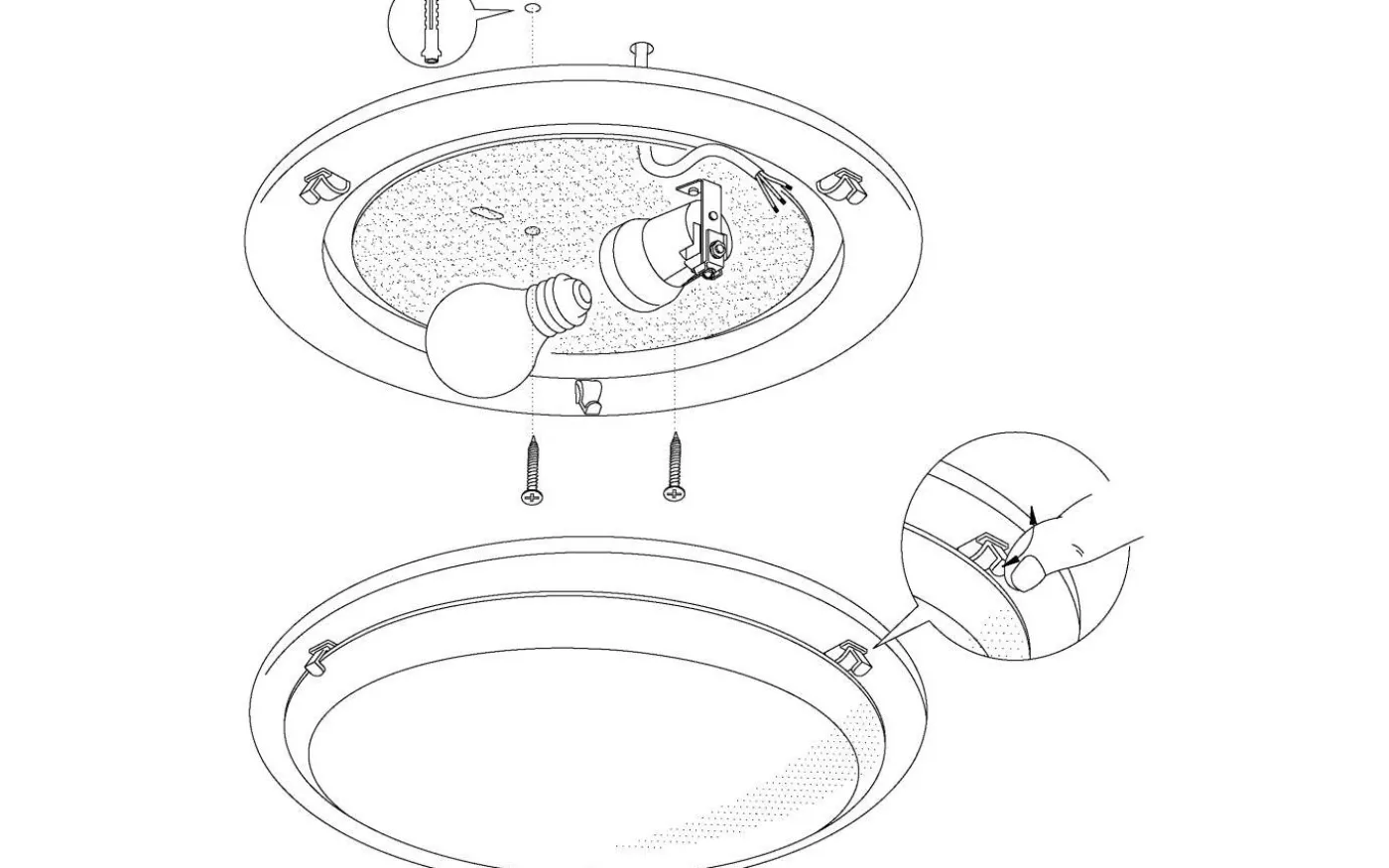 Planet Plafond 29cm Nickel