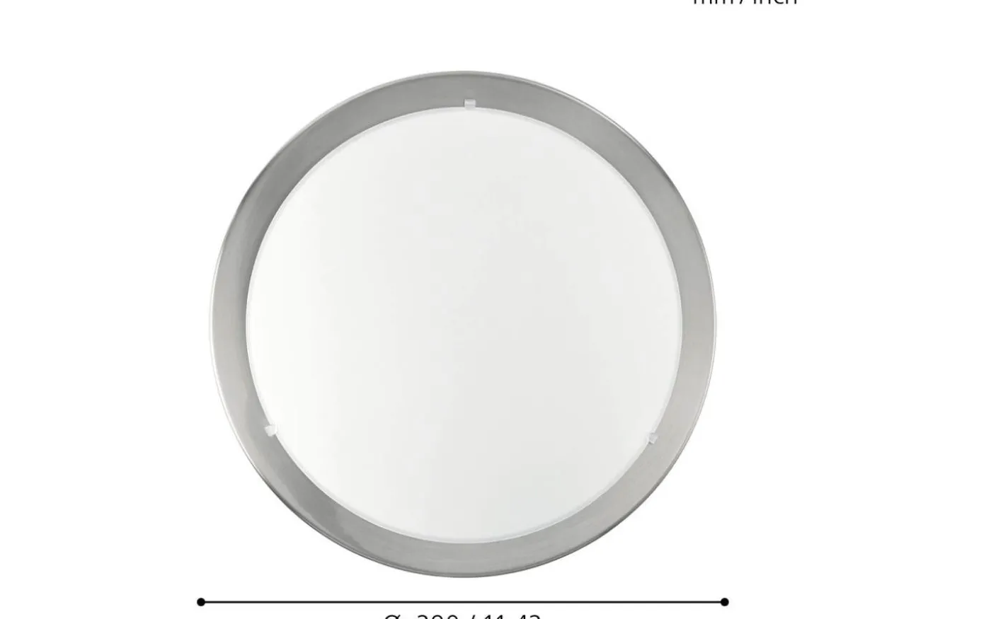 Planet Plafond 29cm Nickel