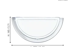 Planet Vägglampa Krom