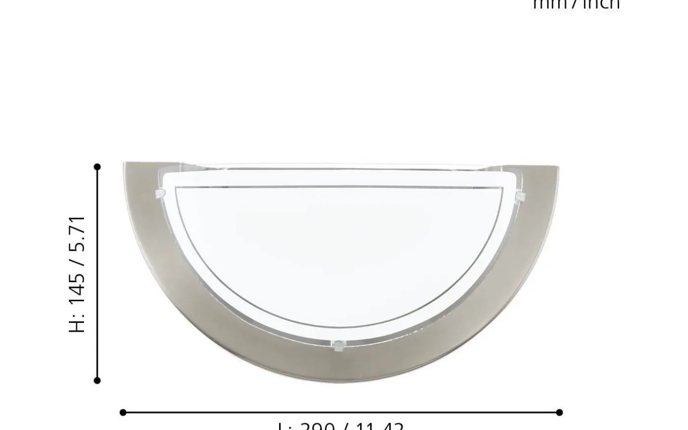 Planet Vägglampa Nickel