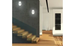 Platon Vägglampa LED 1-delad borstad aluminium