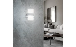 Platon Vägglampa LED 1-delad borstad aluminium