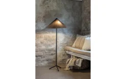 Plisado Golvlampa 140cm Grå