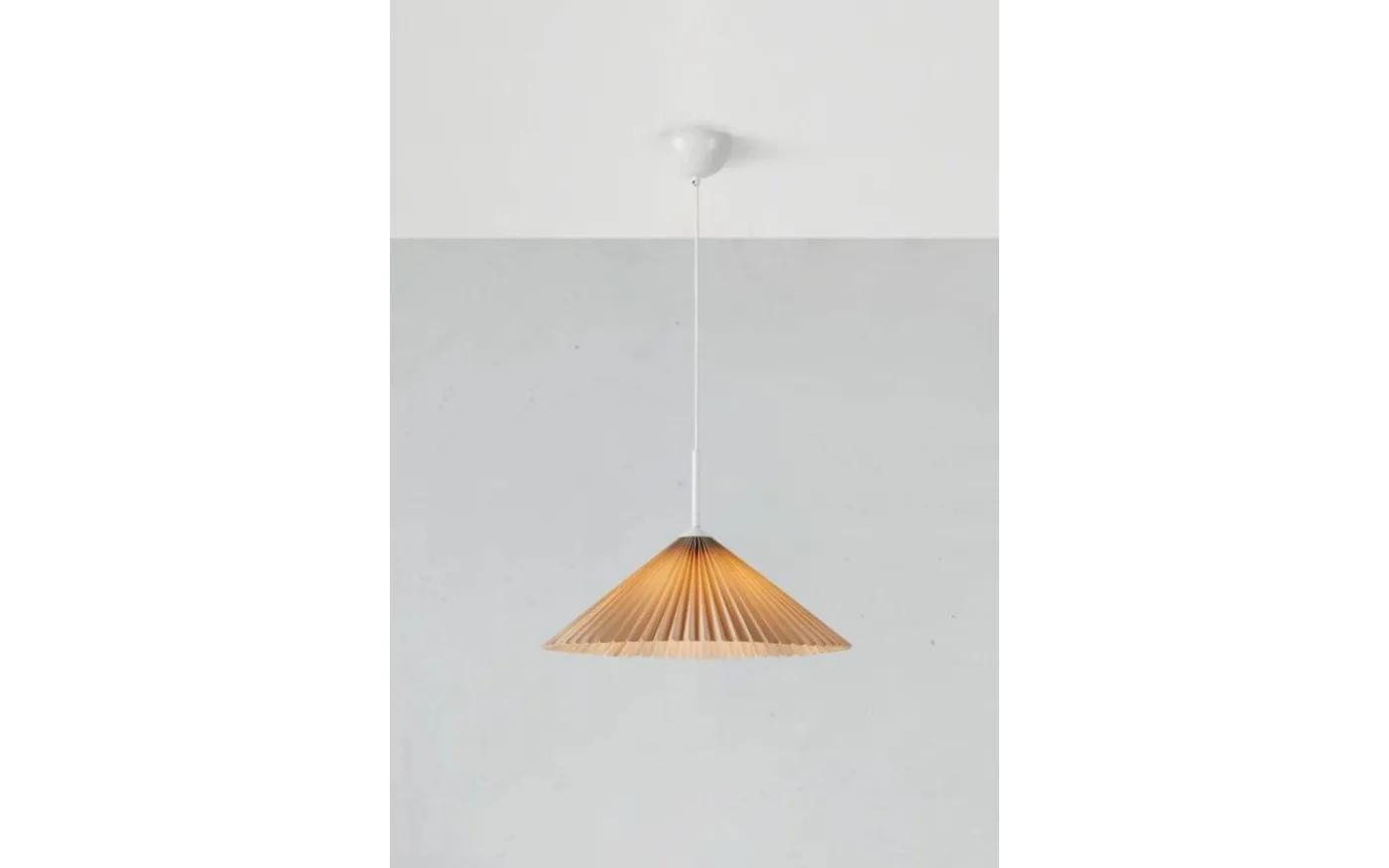 Plisado Taklampa 50cm Beige