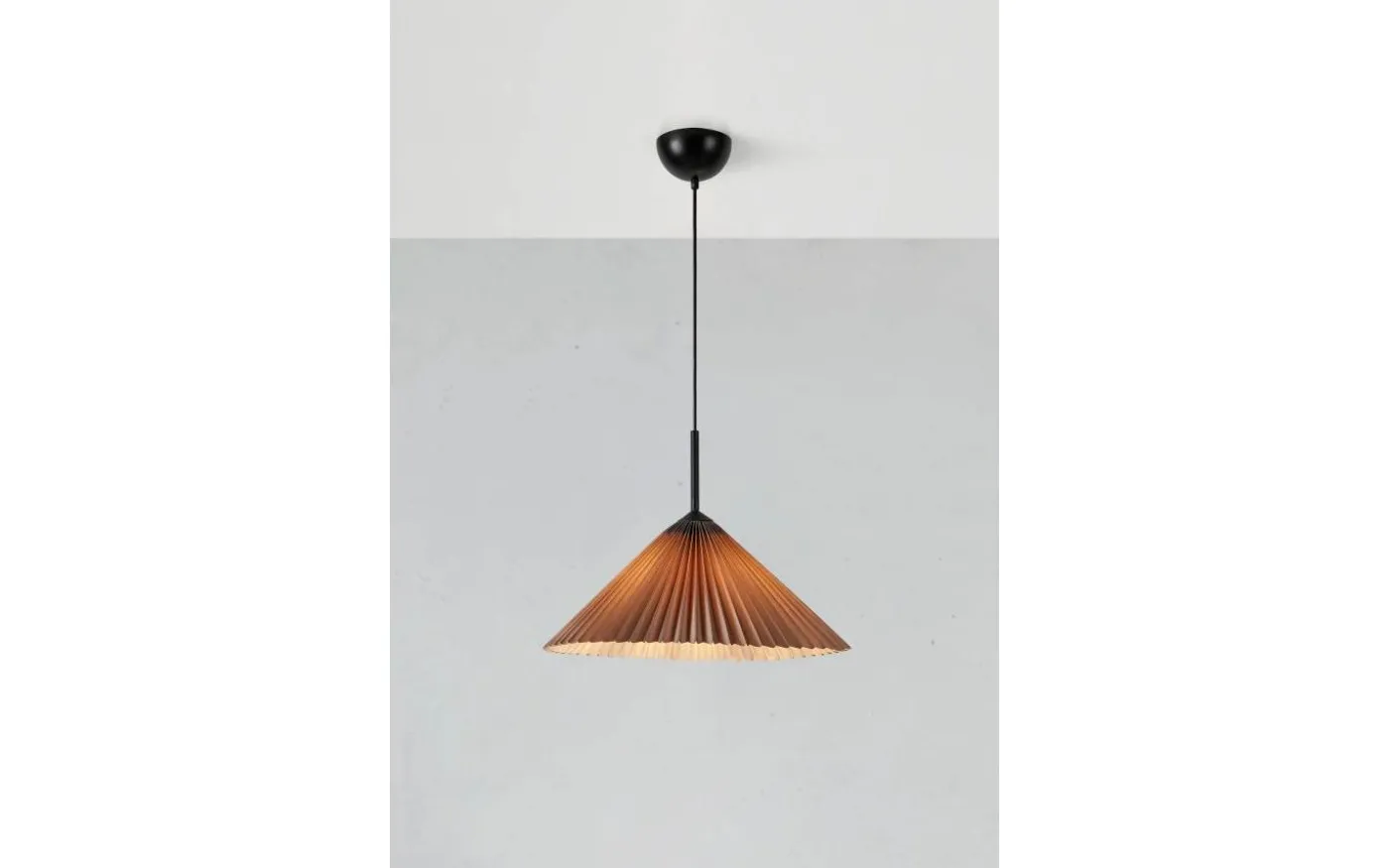 Plisado Taklampa 50cm Grå