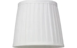 Plisserad Lampskärm Ø20cm Vit