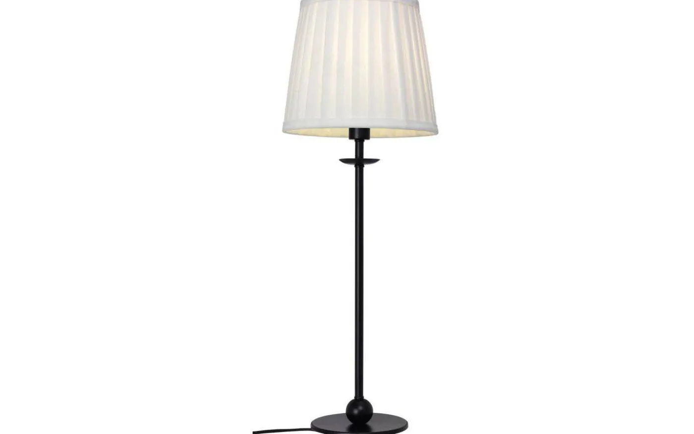 Plisserad Lampskärm Ø20cm Vit
