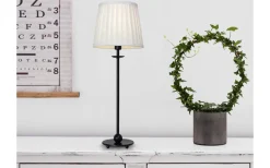 Plisserad Lampskärm Ø20cm Vit