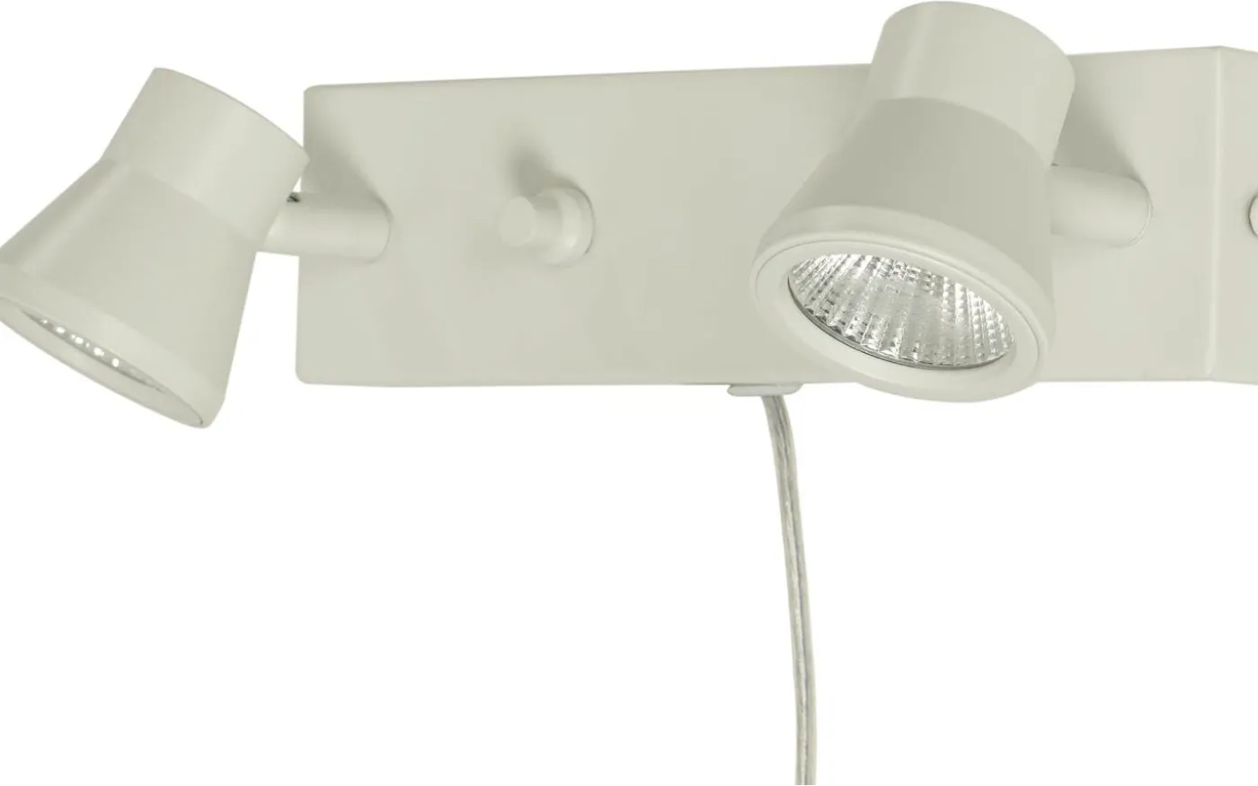 Pluto Vägglampa Dubbel LED 2x5W 3000K Vit
