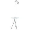 Policara Golvlampa 159cm Nickel/Vit