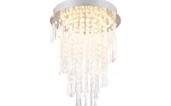 Pomp Plafond LED 30cm krom/transparent