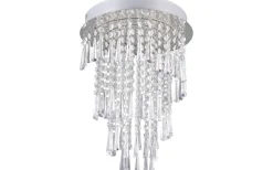 Pomp Plafond LED 30cm krom/transparent