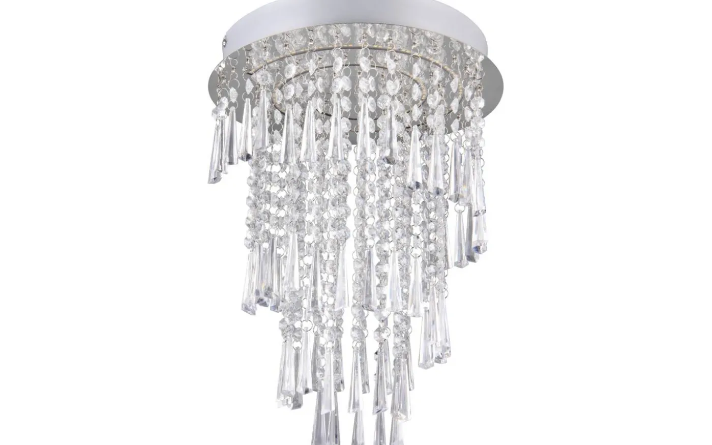 Pomp Plafond LED 30cm krom/transparent