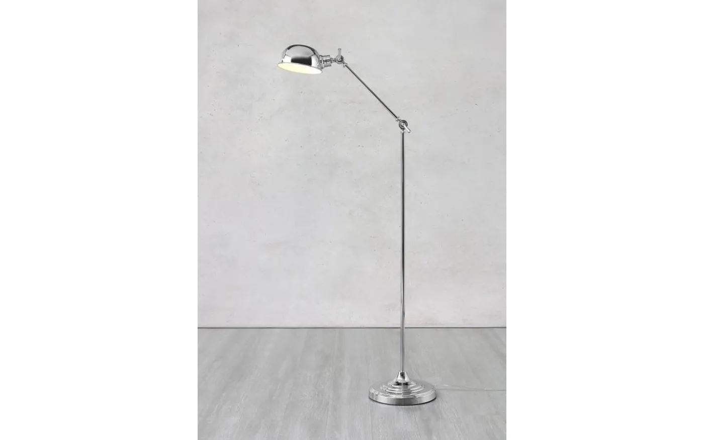 Portland Golvlampa 143cm Krom