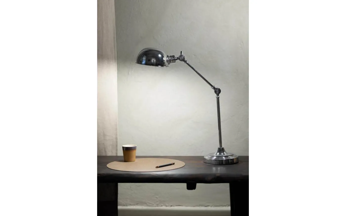 Portland Skrivbordslampa 67cm Krom