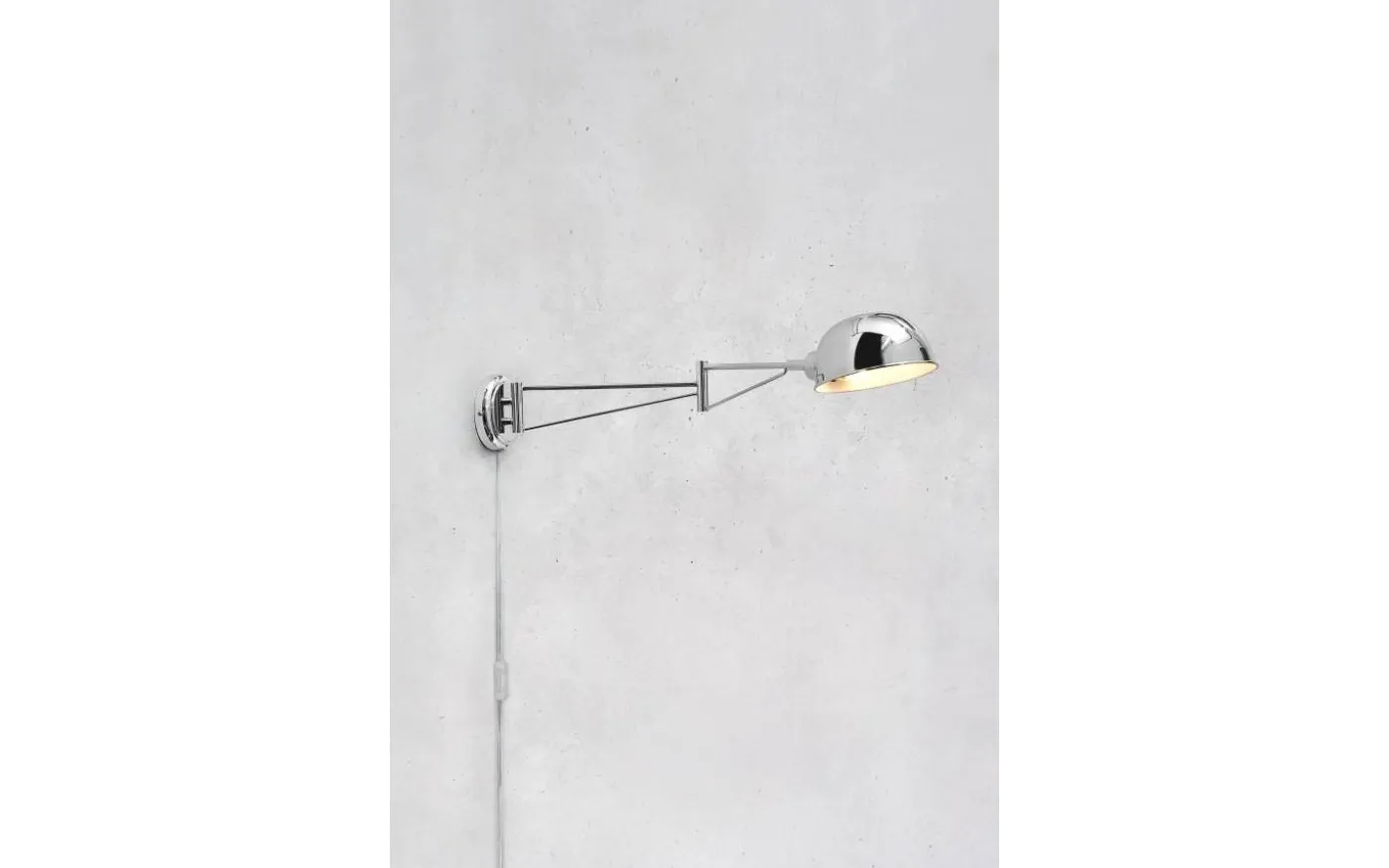 Portland Vägglampa 76cm Krom