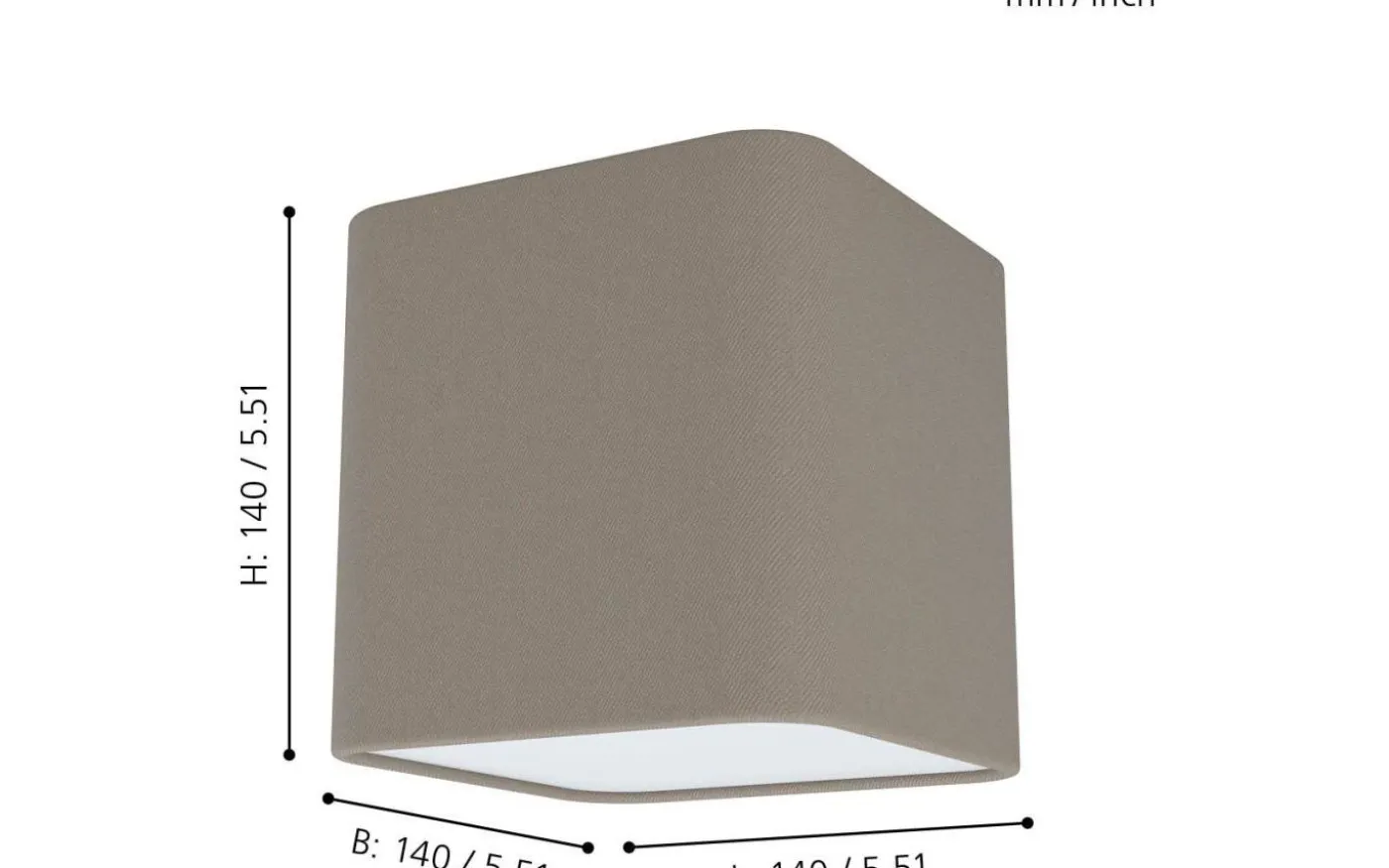 Posaderra Plafond 14cm Beige