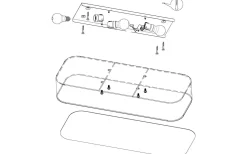 Posaderra Plafond 75cm Grå