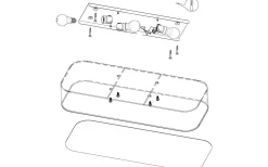 Posaderra Plafond 75cm Vit