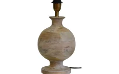 Positano Lampfot 36cm Vitbetsad