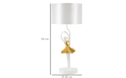 Power Bordslampa Dancer 64cm Vit