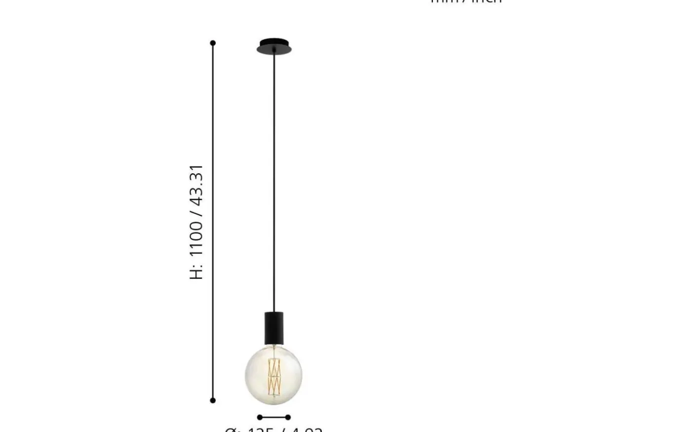 Pozueta Fönsterlampa 12,5cm Svart