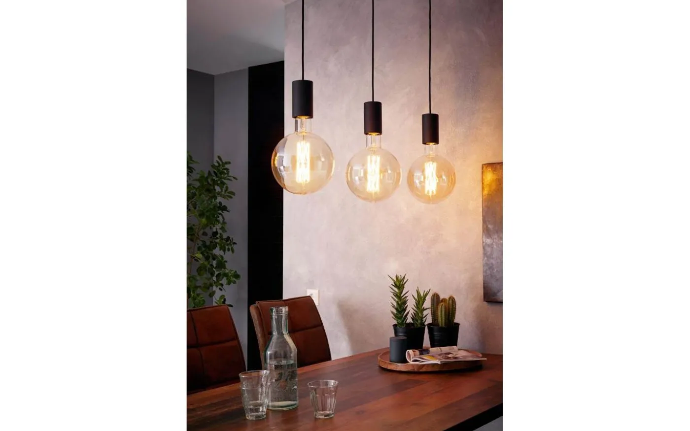 Pozueta Taklampa 84cm Svart