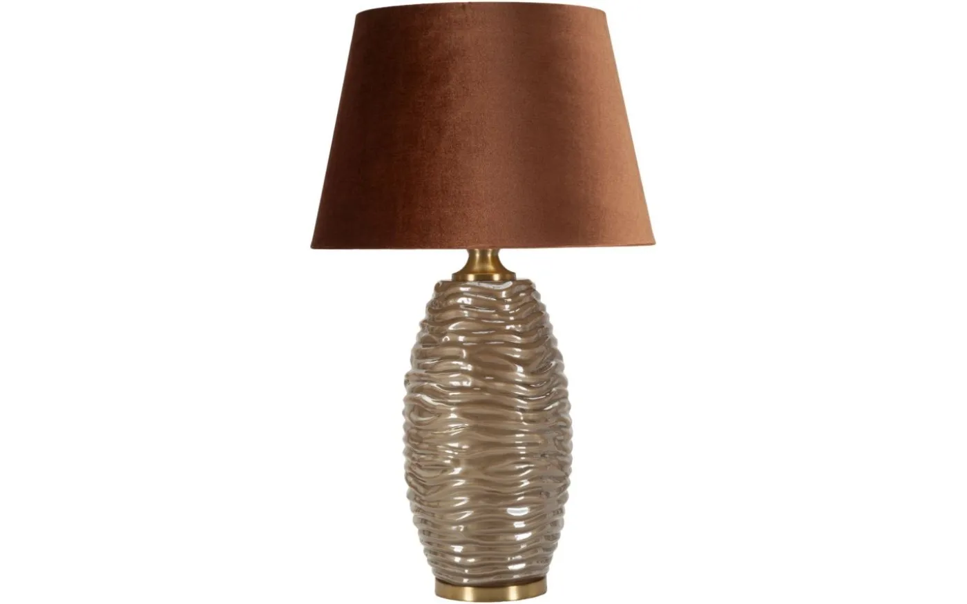 Prag Bordslampa 79cm Brun