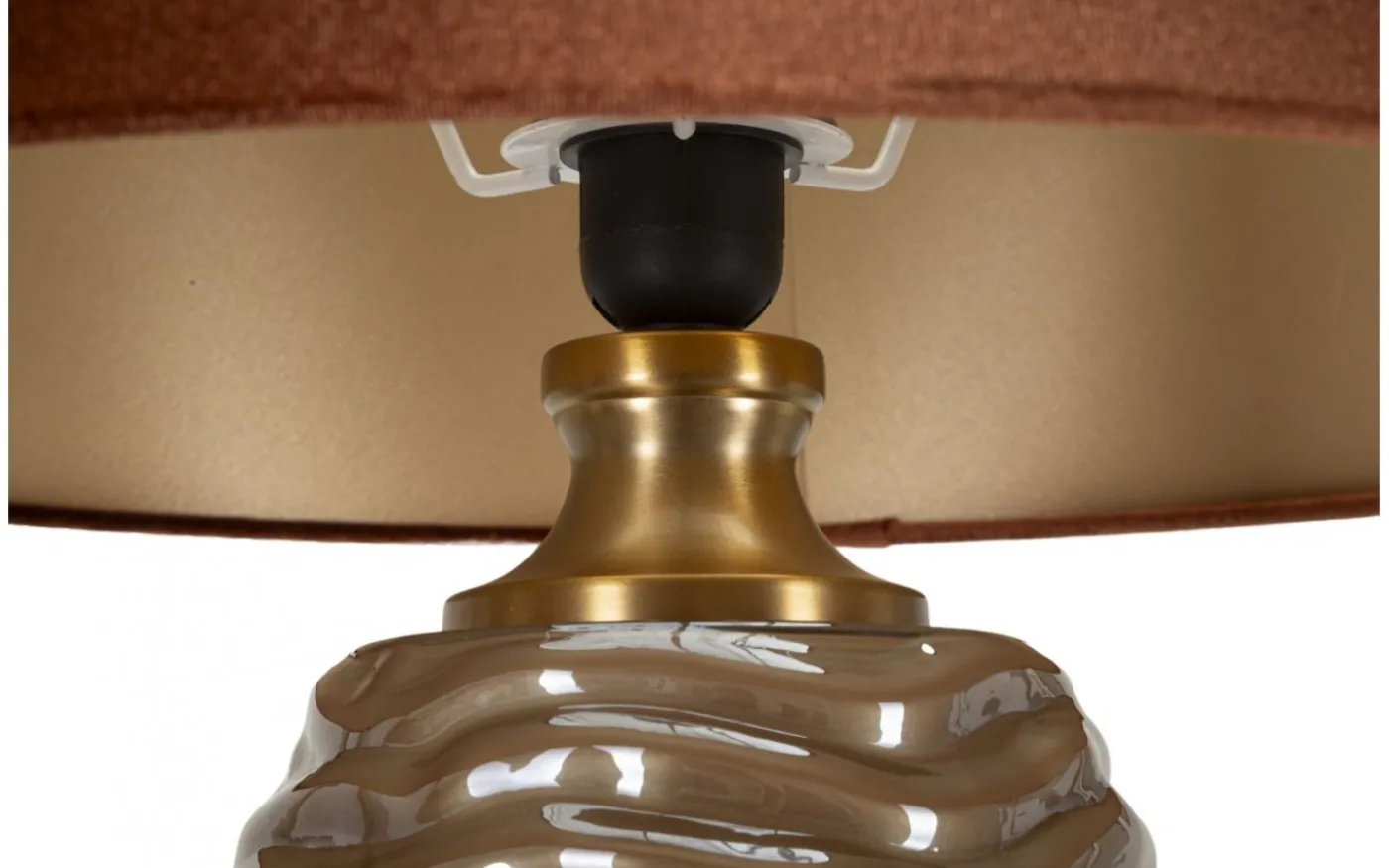 Prag Bordslampa 79cm Brun