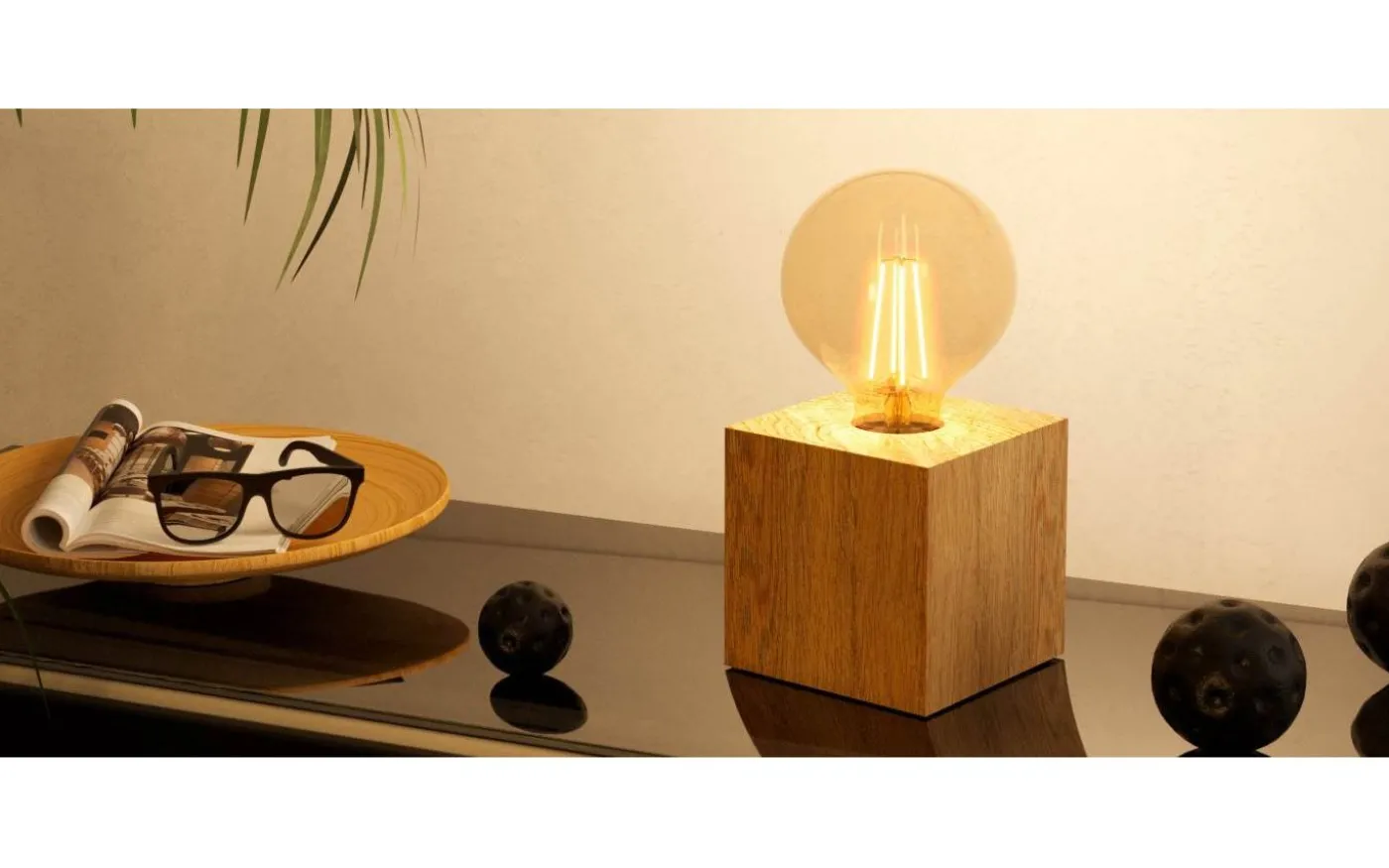 Prestwick 2 Bordslampa 9,5cm Natur