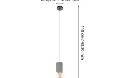 Prestwick 3 Fönsterlampa 7cm Grå