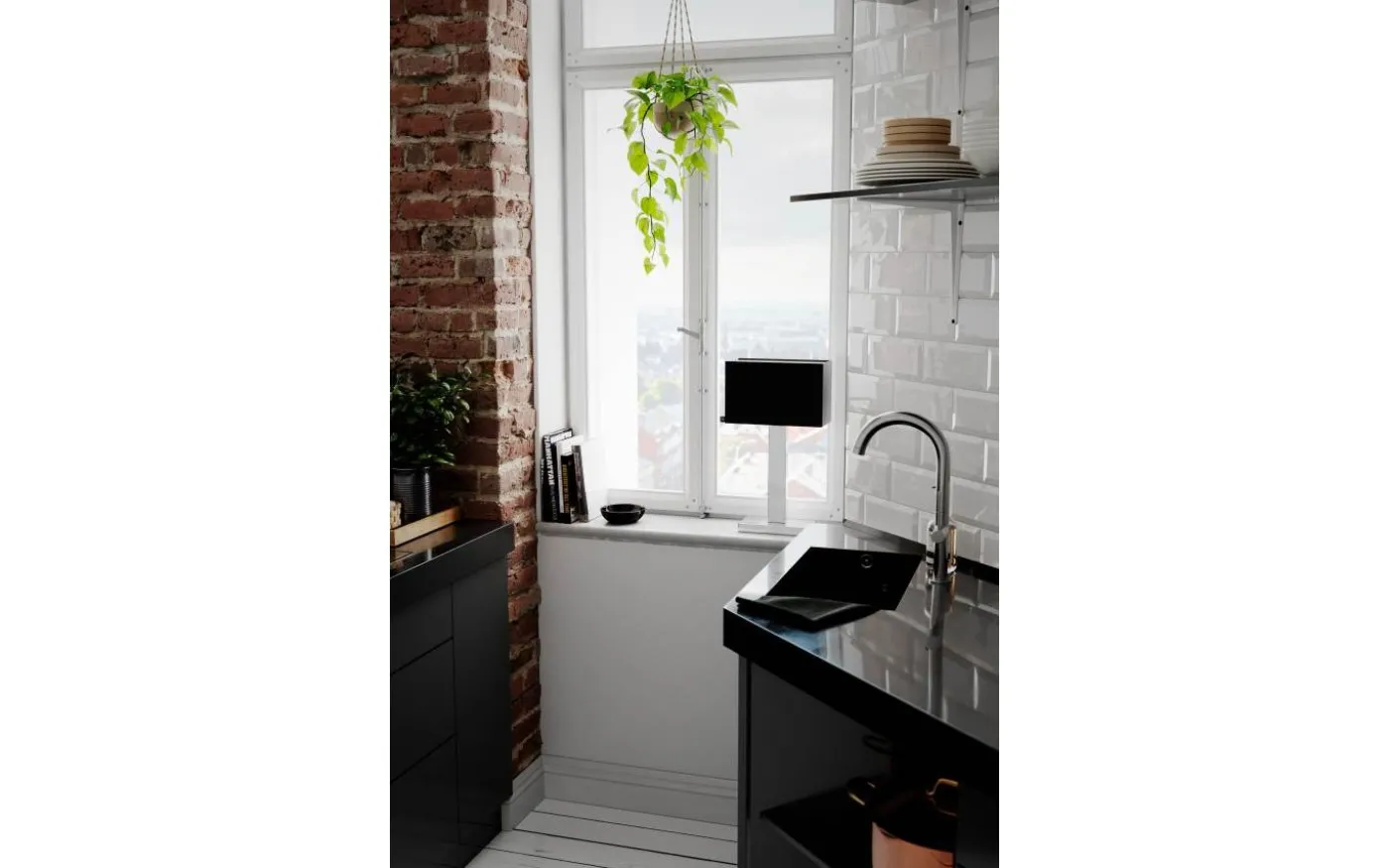 Prime Bordslampa 47cm Krom/Svart