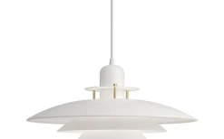 Primus Taklampa Ø43cm Mattvit/Mässing