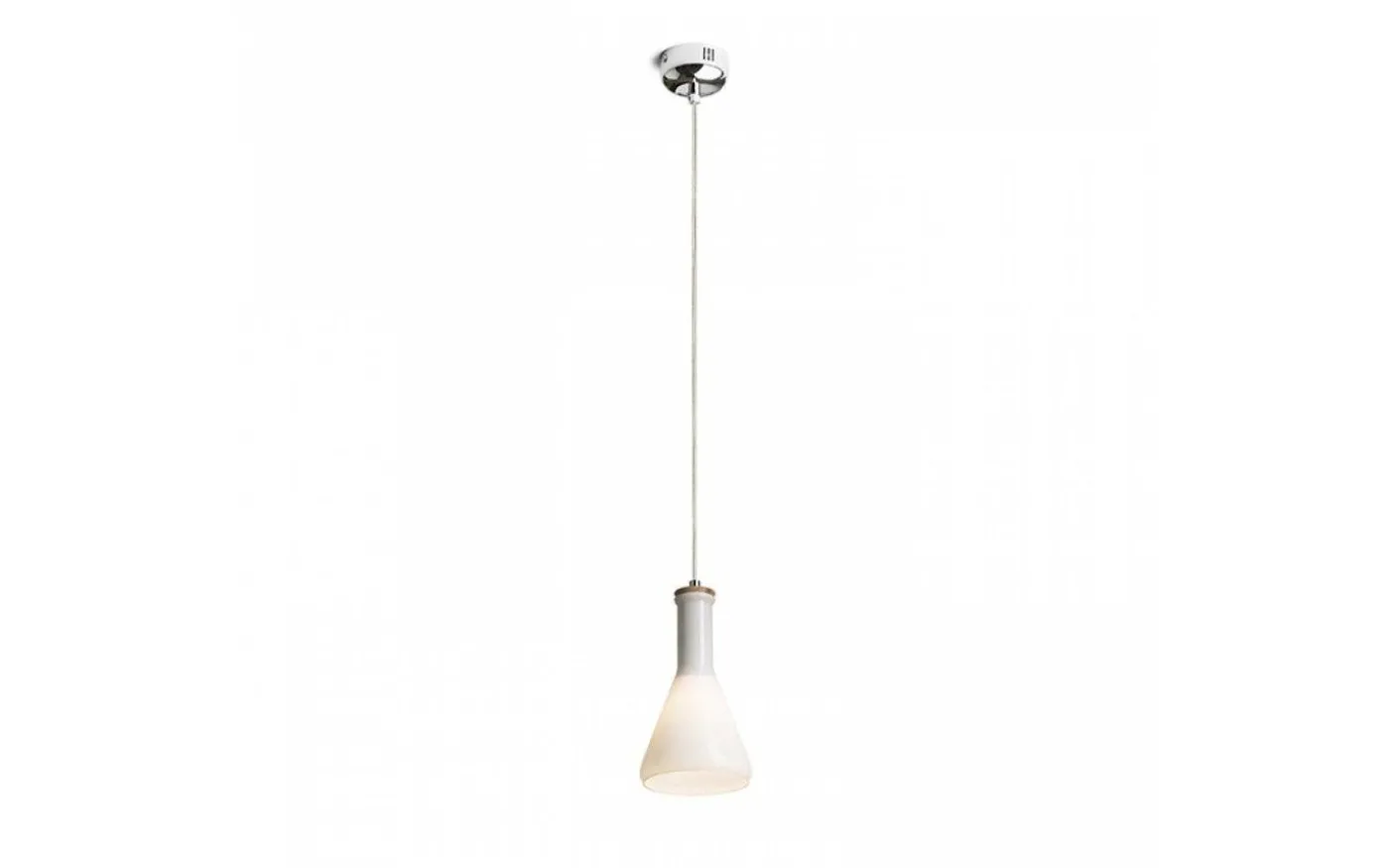 Pulire Kon Fönsterlampa Opalglas/Trä/Krom E14