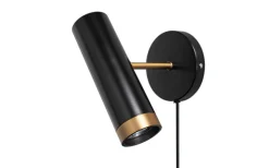 Puls 1L Vägglampa Svart/Guld